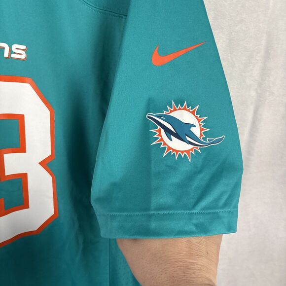 Nike Engineered Miami Dolphins Dan Marino #13 Jersey Aqua Teal Size Large NWT - Picture 3 of 7
